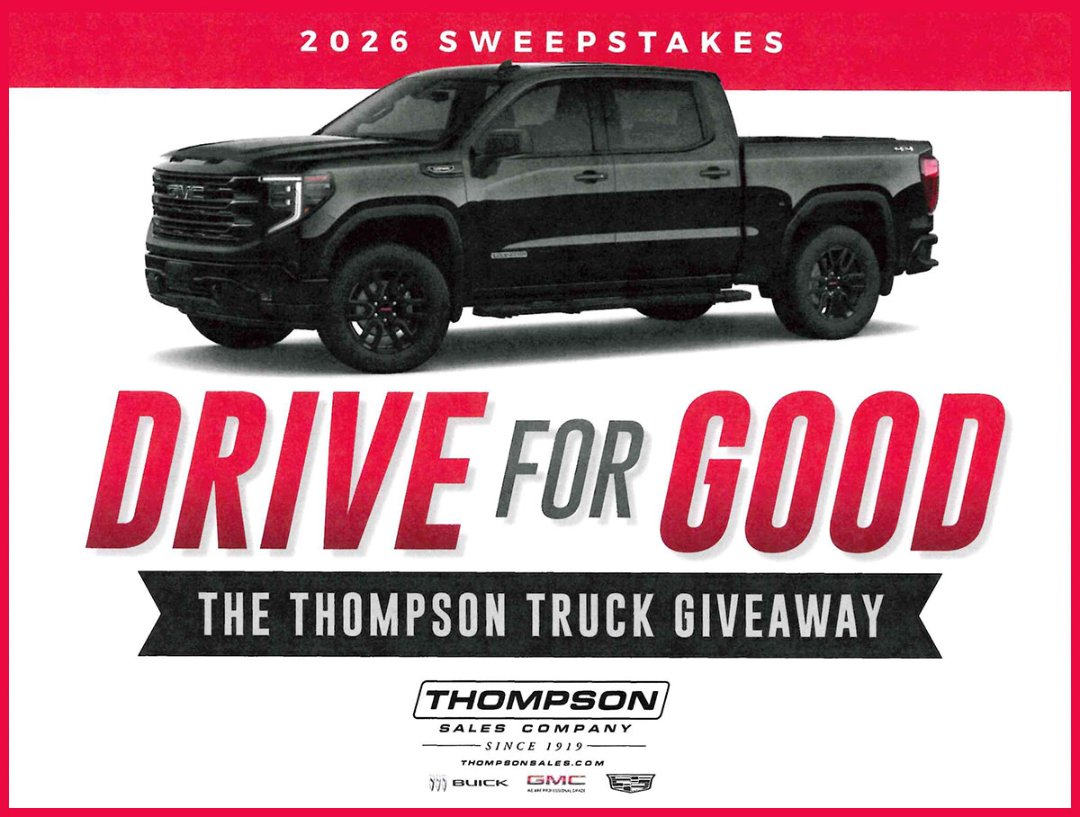 Drive for Good – Thompson Truck Giveaway Charity Sweepstakes